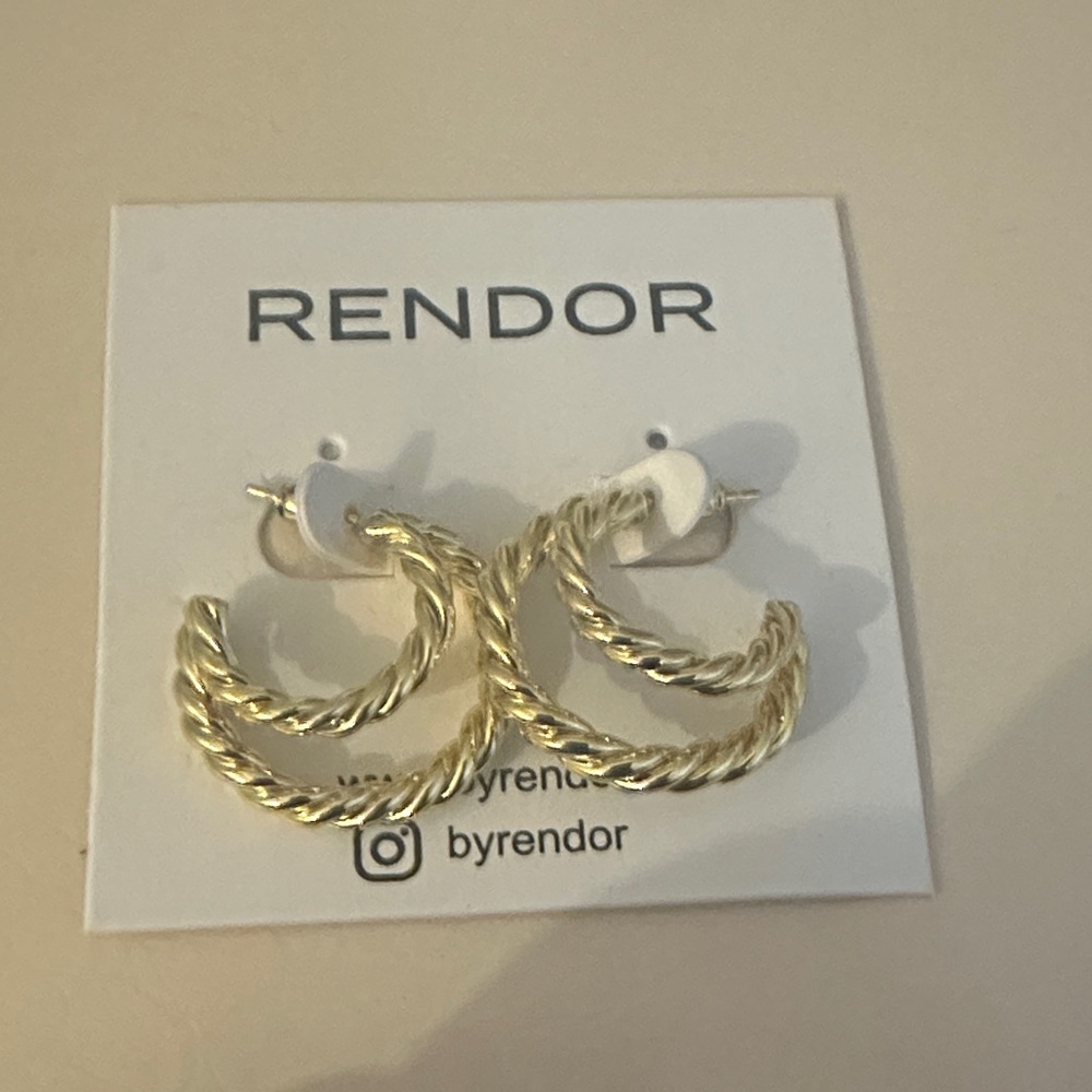 Gold Twisted Rope Earrings
